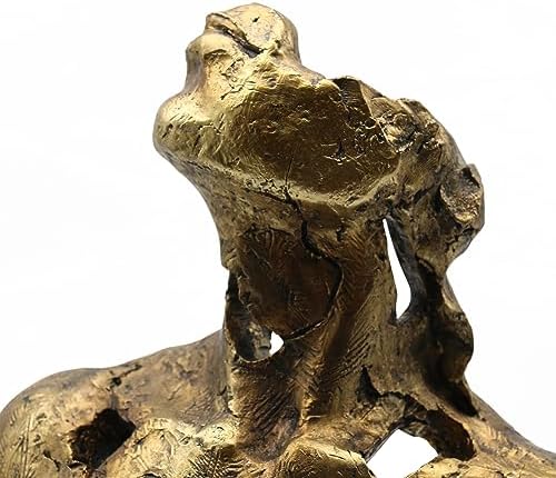 Lukitas Abstract Female Bust Statue 16 Inch Gold Resin