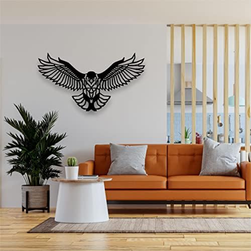 DEKADRON 3D Metal Eagle Wall Sculpture Decor