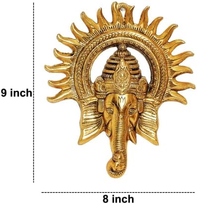 MangalFashions Metal Ganesha Statue Wall Decor