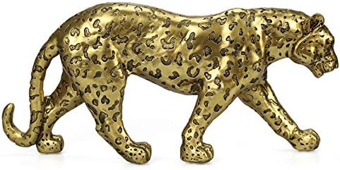 Modern Polyresin Cheetah Statue Home Decor