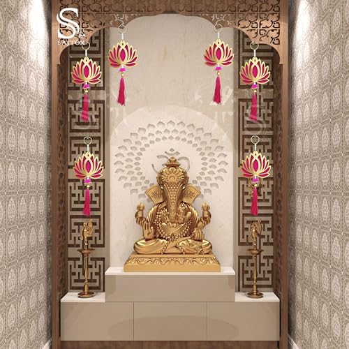 Lotus Wall Hangings for Home Decor Pack of 6
