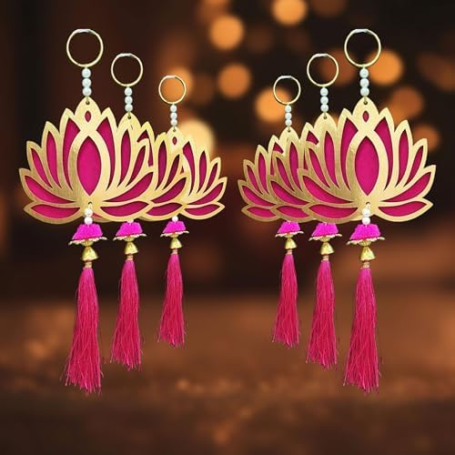Lotus Wall Hangings for Home Decor Pack of 6