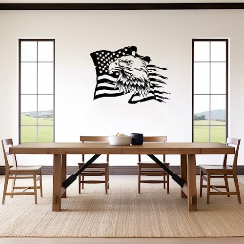 Metal Bald Eagle Wall Art - 169 x 236 Decor