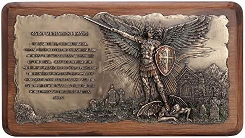 Veronese Design Saint Michaels Prayer Wall Sculpture Plaque