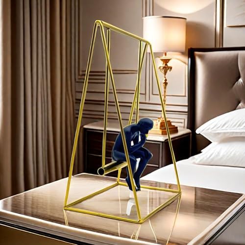 FUNSXBUG Thinker Statue 115 Inch Swing Sculpture