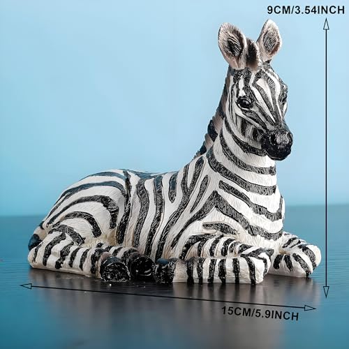 Zebra Table Sculpture - Resin Zebra Figurine - 59inch x 354inch