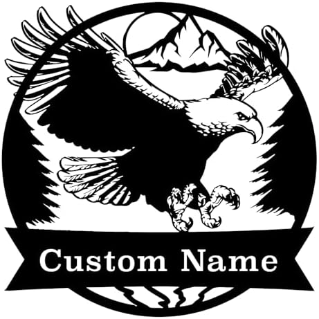 Custom Eagle Metal Sign for Home Decor