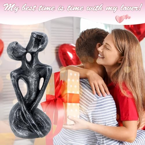 Romantic Couple Resin Sculpture for Anniversary Gifts
