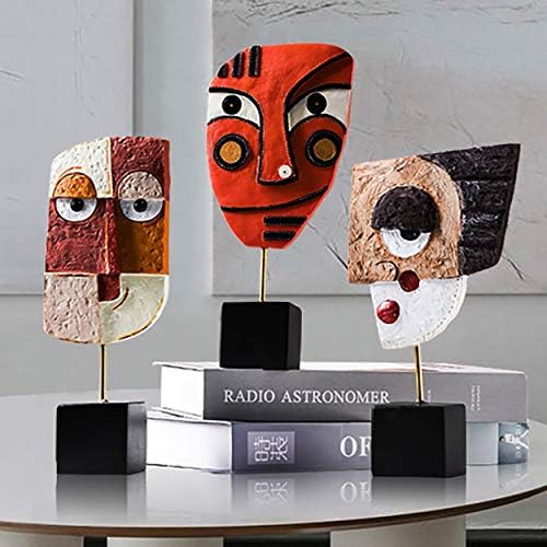 4pcs Handcrafted Resin Abstract Statues Home Decor Sculptures