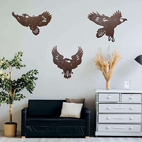 BVLFOOK Metal Eagle Wall Decor 11 Inch