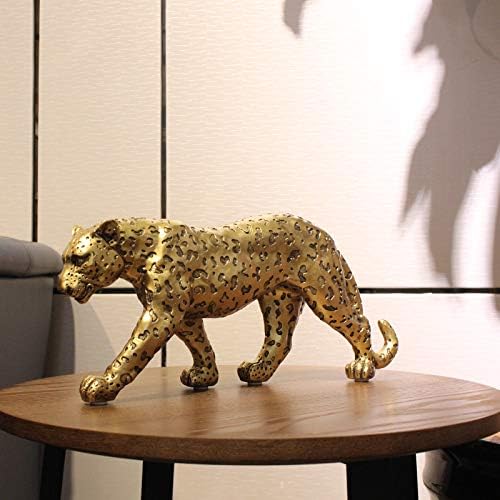 Modern Polyresin Cheetah Statue Home Decor