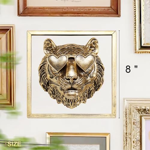 Animal Heads Wall Decor with Metal Frame 1