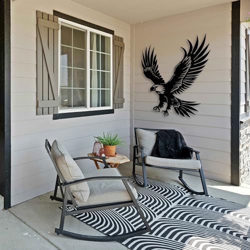 KAWA METALWORKS Metal Eagle Wall Art Decor