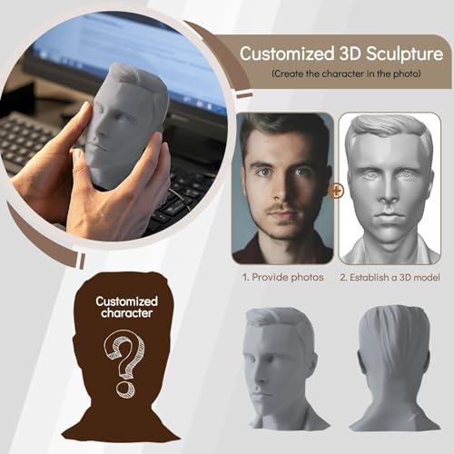 Custom Bust Statue Personalized 3D Sculpture Gift