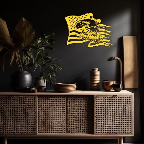 Metal Bald Eagle Wall Art - 169 x 236 Decor