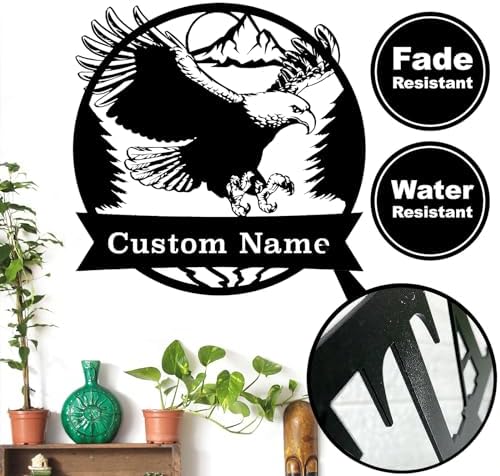Custom Eagle Metal Sign for Home Decor