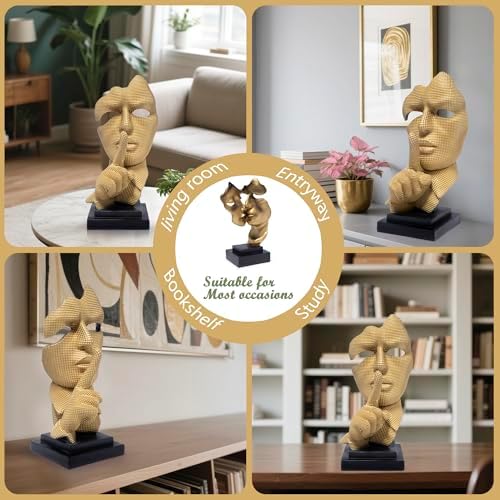 Hodao Modern Abstract Art Sculpture with Palm Covering Face
