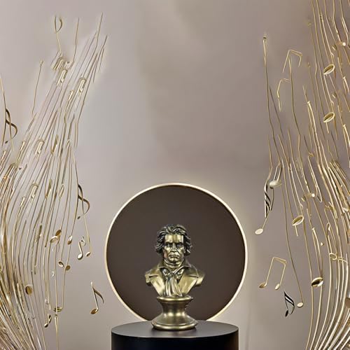 Beethoven Bust Statue 12 Inch Bronze Finish Resin Sculpture