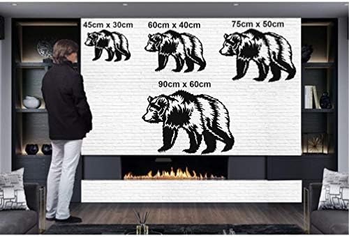 DEKADRON Metal Bear Wall Art Sculpture