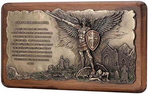 Veronese Design Saint Michaels Prayer Wall Sculpture Plaque