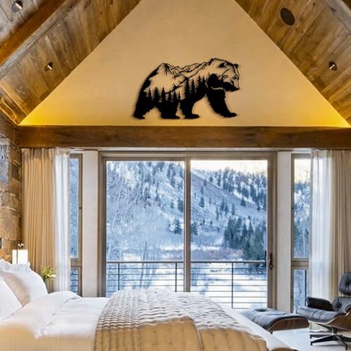 Bear Mountain Metal Wall Art 36L x 23W