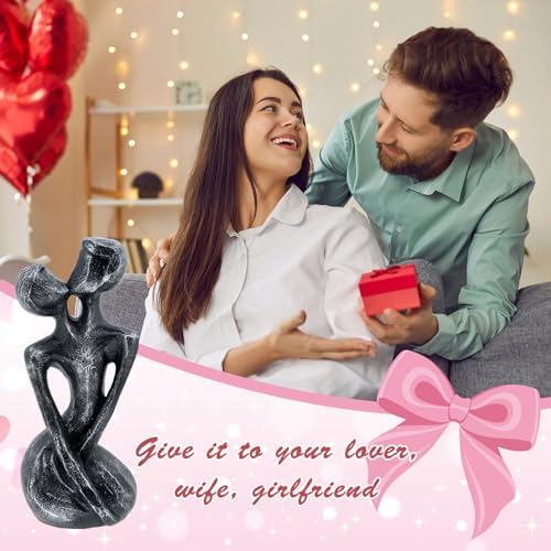 Romantic Couple Resin Sculpture for Anniversary Gifts