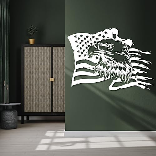 3D Metal Eagle Wall Art - Fourth of July Decor
