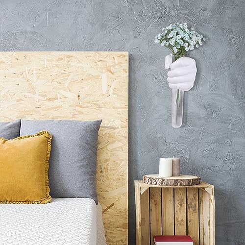 Funky Wall Hanging Sculpture with Test Tube Vase