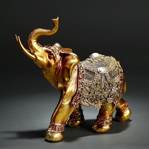 Lucky Elephant Statue 7 Inch Home Decor Figurine