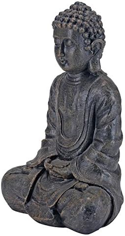 MyGift 115 Inch Sitting Buddha Statue Home Decor