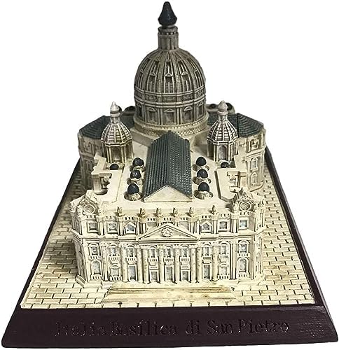 St Peters Basilica Resin Sculpture Decor Gray