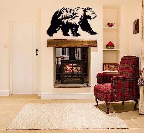 Bear Metal Wall Decor - 197 x 114 Inch