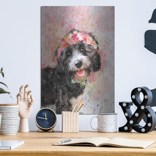 Flower Crown Havanese Wall Art 12x16 Inch
