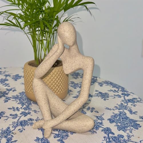 Sandstone Thinker Statue Home Decor Sculpture