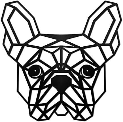 French Bulldog Metal Wall Decor Black Dog Art
