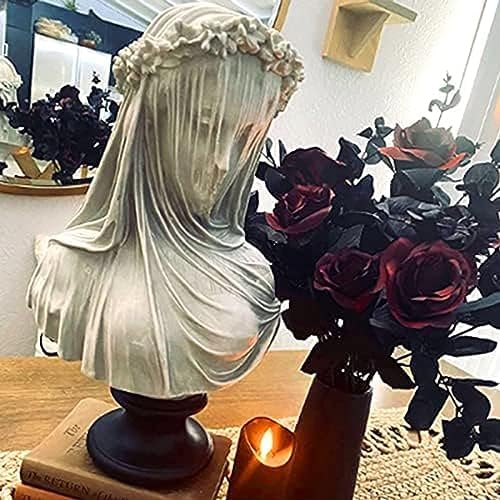 Veiled Lady Bust 98 Inch Gothic Statue Decor