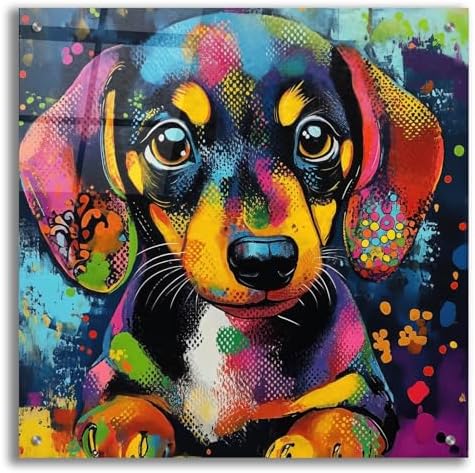 Epic Art Woof Dachshund Wall Art 24x24