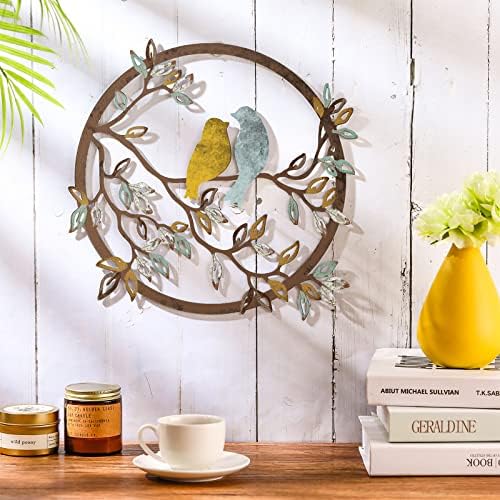 Ferraycle Trendy Metal Wall Art Bird Decor