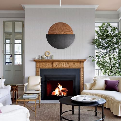Flangairy Round Wall Decor Wooden Boho Half Circle Art