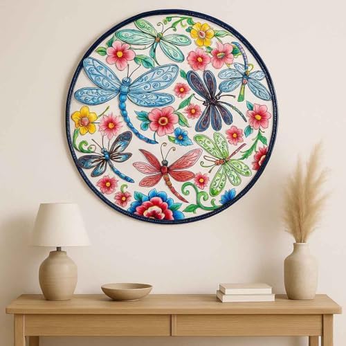 Decorative Dragonfly Garden Metal Wall Art