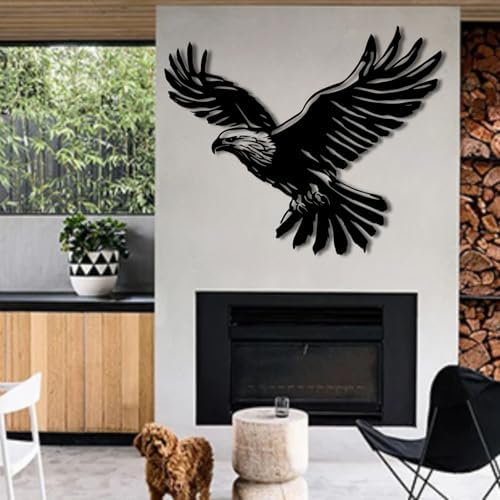 ENJOYOO Metal Eagle Wall Decor 19x15in
