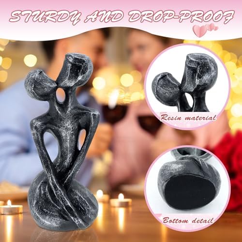 Romantic Couple Resin Sculpture for Anniversary Gifts