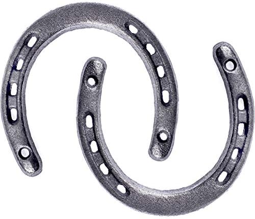 GGTYHAO 4PCS Cast Iron Horseshoe Wall Decor