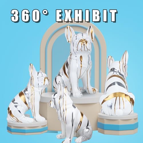 Bulldog Statue Home Decor Resin Sculpture for Living Room