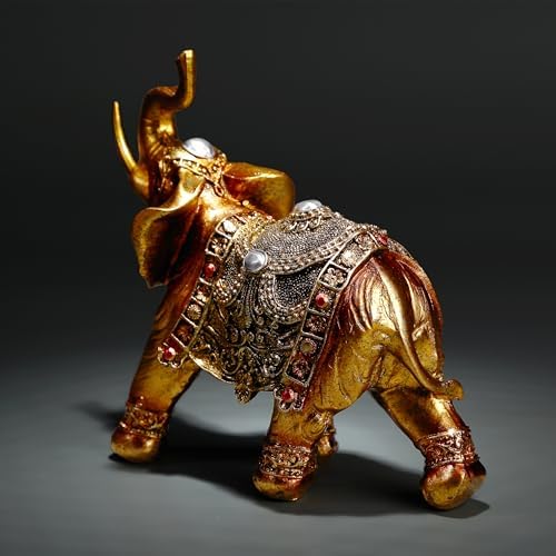 Lucky Elephant Statue 7 Inch Home Decor Figurine