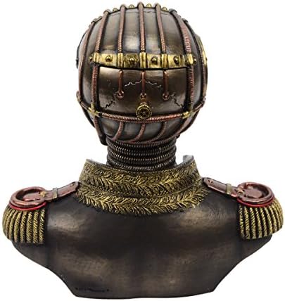 Veronese Design 75 Inch Tall Steampunk Secret Skeleton Band Uniform Bust Statue