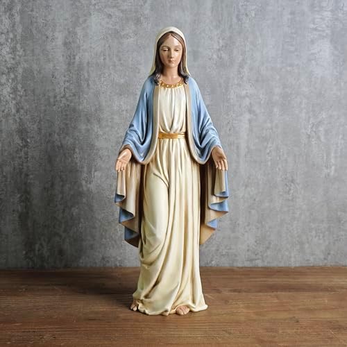 BC Catholic Blessed Virgin Mary Statue 125 Inch Hand Painted Classical Renaissance Sculpture