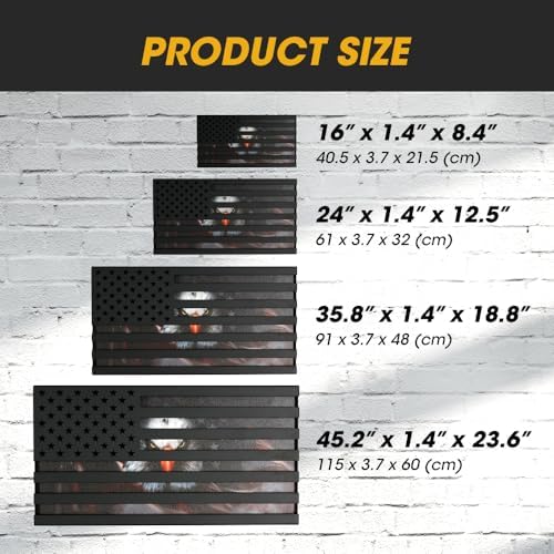 J JACKCUBE DESIGN USA Flag Wall Art Sculpture