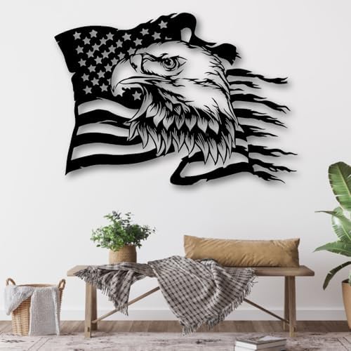 American Eagle Metal Wall Art 39x28