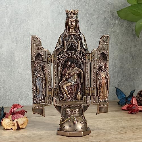 Veronese Design 8 18 Inch Lady of Grace Cold Cast Bronze Statue